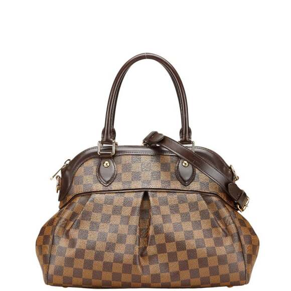 Louis Vuitton Handbags - LOUIS VUITTON Authentic Brown Damier Leather Shoulder Bag